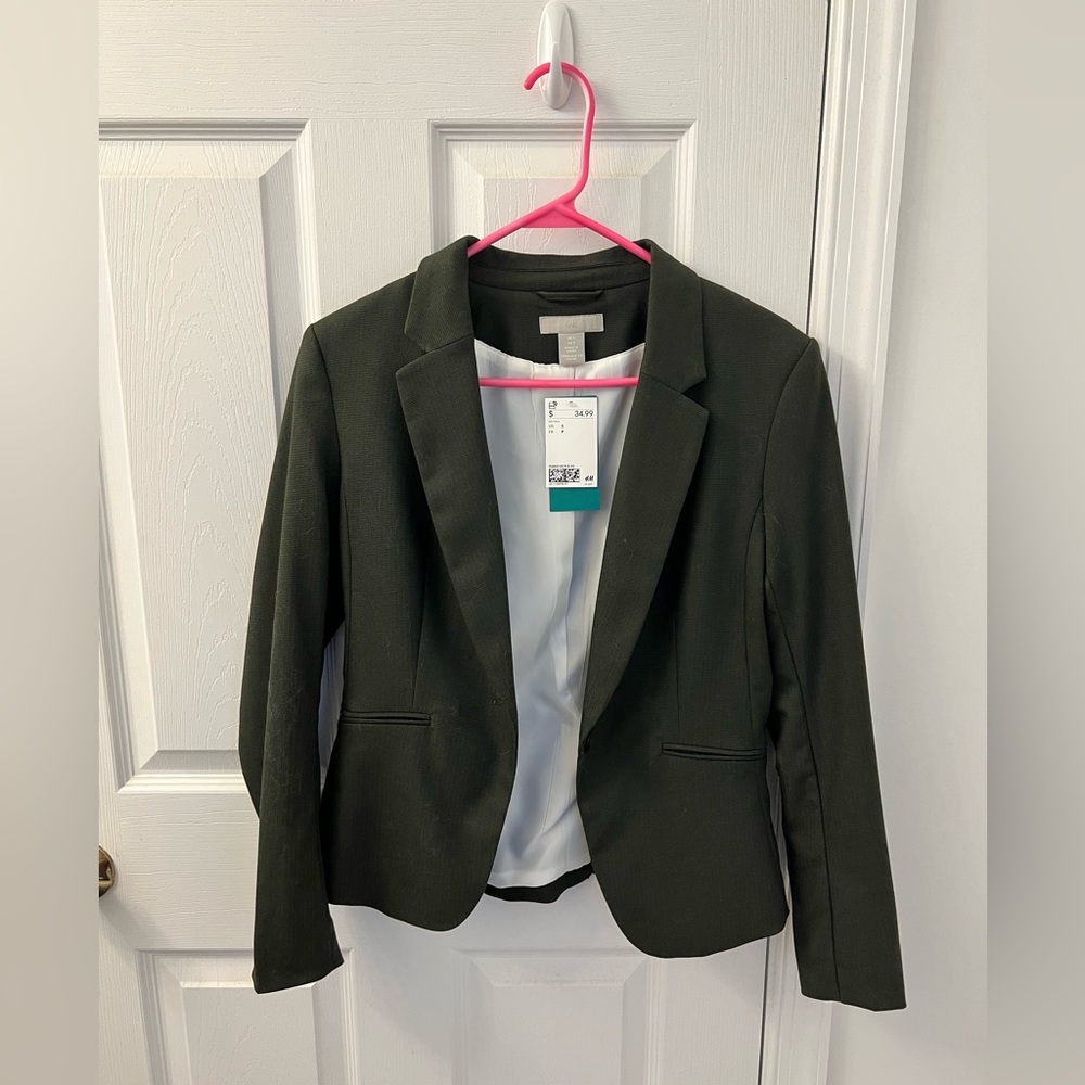 NWT H&M Green Blazer